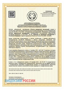 Приложение к сертификату для ИП Нефтекамск Сертификат СТО 03.080.02033720.1-2020